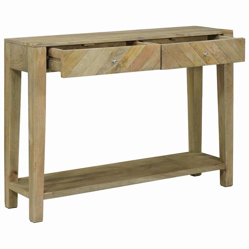 Wandtafel Natuurlijk grijs 110 x 30 x 80 cm Massief Mango Hout is nu te koop bij PeponiXL, paradijselijk wonen!