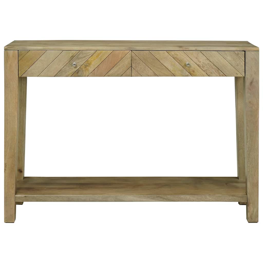 Wandtafel Natuurlijk grijs 110 x 30 x 80 cm Massief Mango Hout is nu te koop bij PeponiXL, paradijselijk wonen!