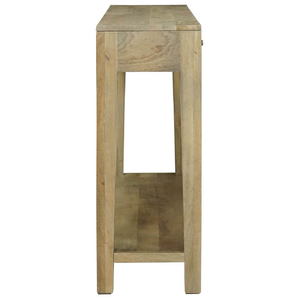 Wandtafel Natuurlijk grijs 110 x 30 x 80 cm Massief Mango Hout is nu te koop bij PeponiXL, paradijselijk wonen!