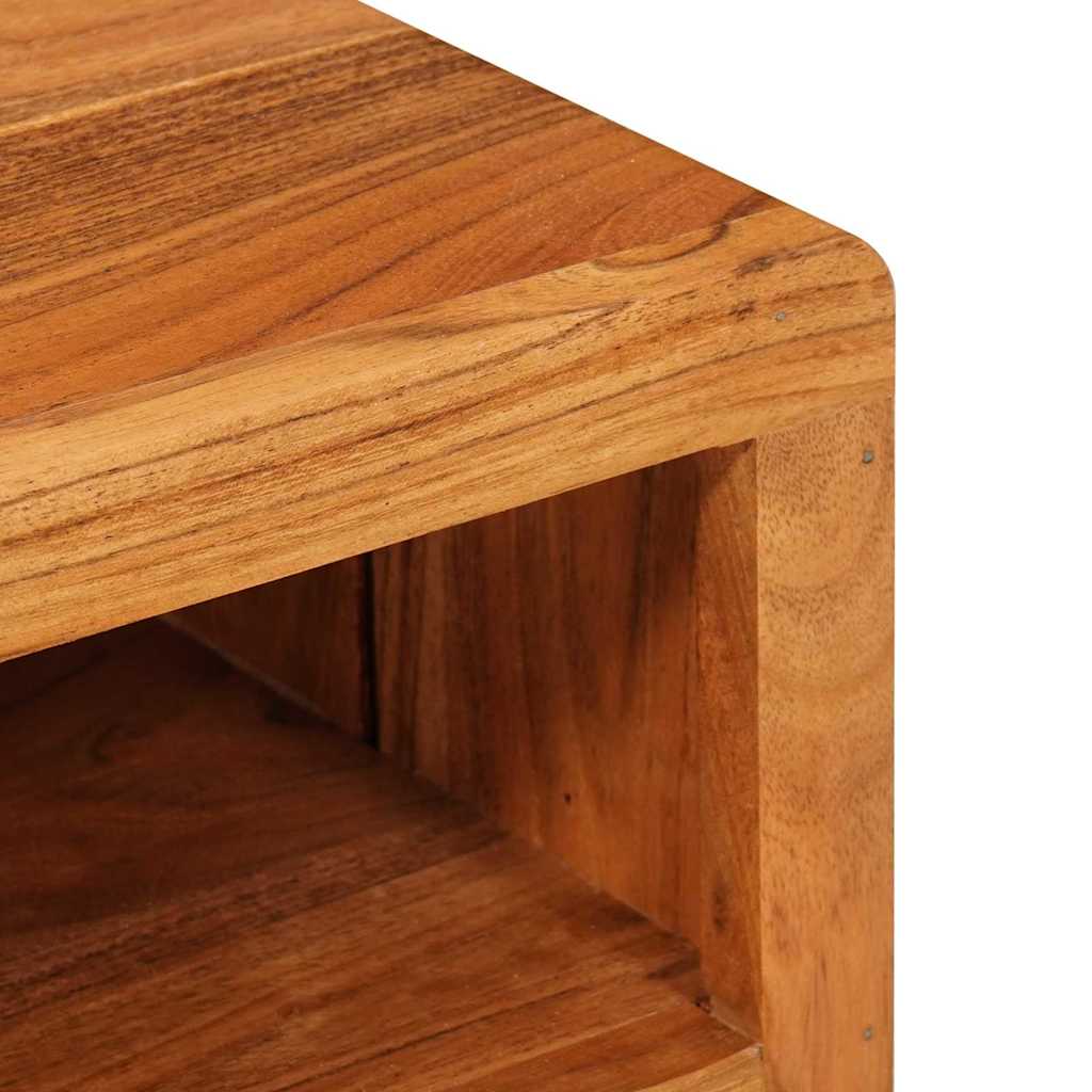 TV-kast met plank Bruin 110 x 30 x 40 cm Massief Acaciahout is nu te koop bij PeponiXL, paradijselijk wonen!