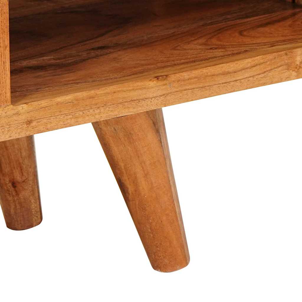 TV-kast met plank Bruin 110 x 30 x 40 cm Massief Acaciahout is nu te koop bij PeponiXL, paradijselijk wonen!