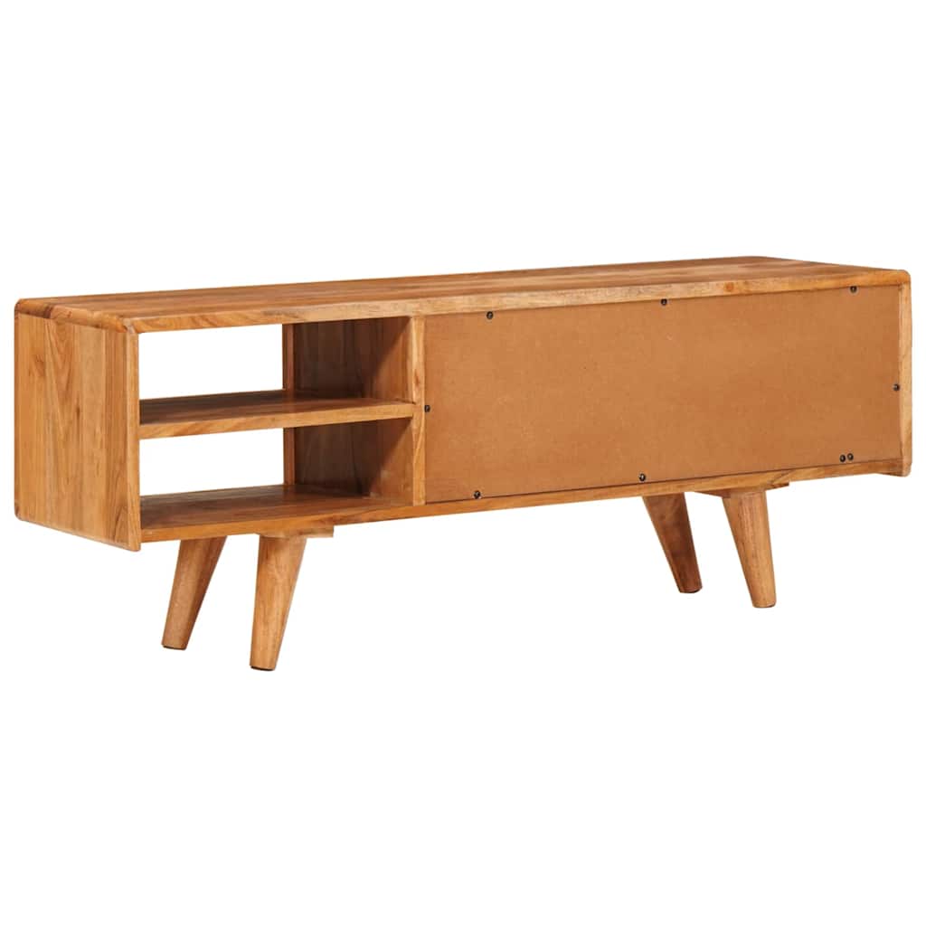 TV-kast met plank Bruin 110 x 30 x 40 cm Massief Acaciahout is nu te koop bij PeponiXL, paradijselijk wonen!