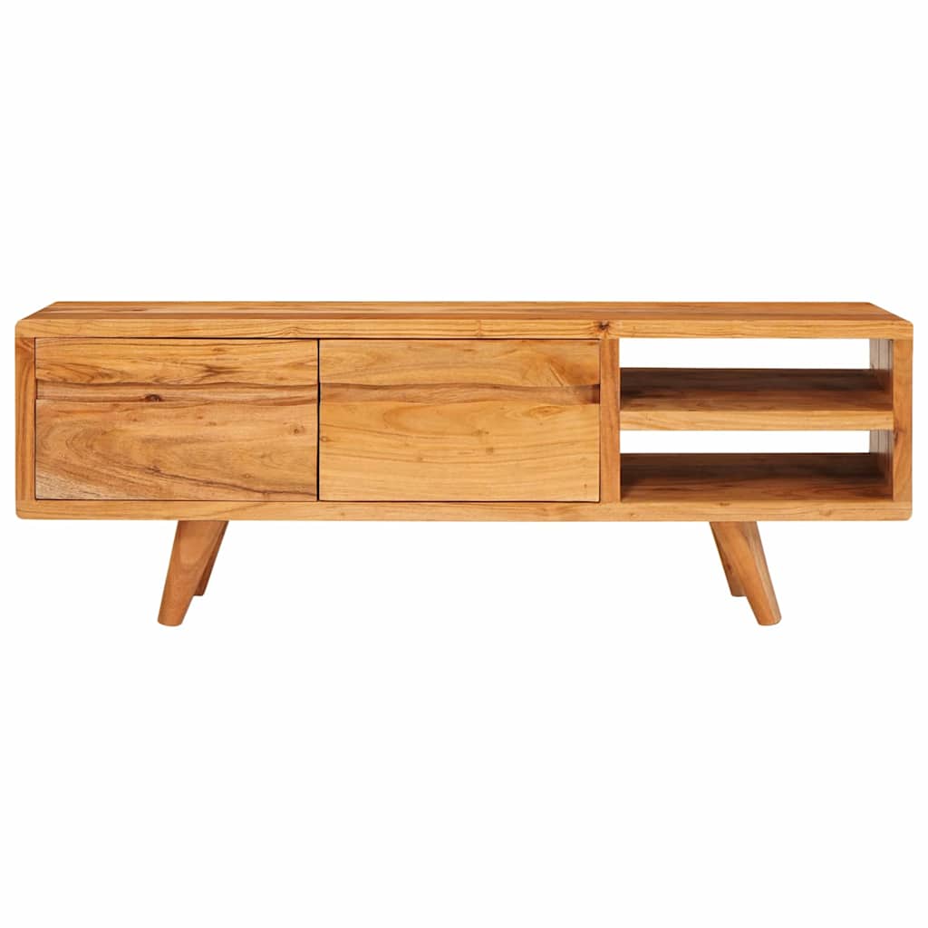 TV-kast met plank Bruin 110 x 30 x 40 cm Massief Acaciahout is nu te koop bij PeponiXL, paradijselijk wonen!