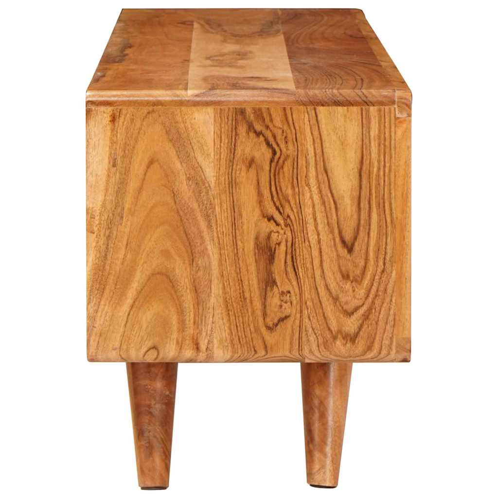 TV-kast met plank Bruin 110 x 30 x 40 cm Massief Acaciahout is nu te koop bij PeponiXL, paradijselijk wonen!