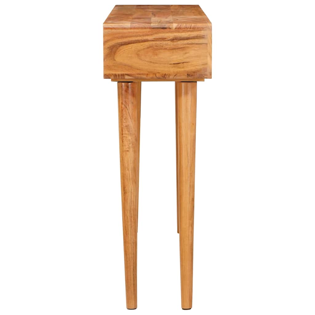 Wandtafel met lade Bruin 110 x 30 x 80 cm Massief Acaciahout is nu te koop bij PeponiXL, paradijselijk wonen!