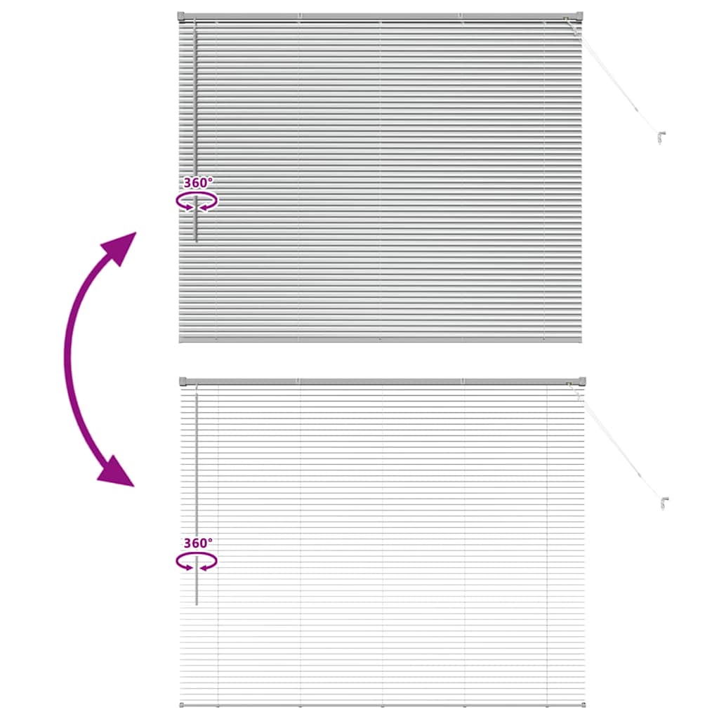 Venetiaanse Jaloezieën Zilver 130 x 155 cm Aluminium is nu te koop bij PeponiXL, paradijselijk wonen!