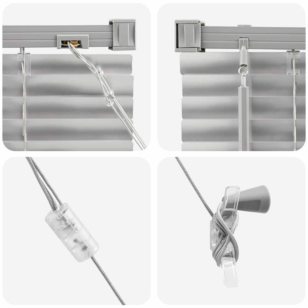 Raamblind met gordijnen Zilver Aluminium is nu te koop bij PeponiXL, paradijselijk wonen!