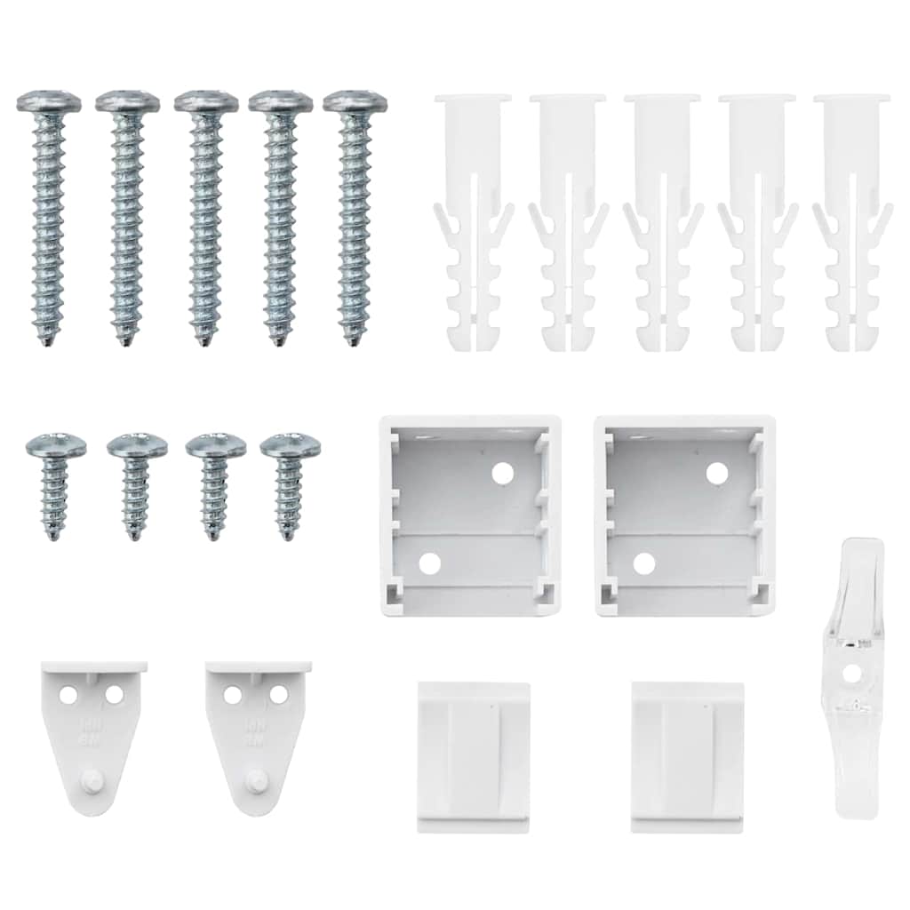 Raamblind met gordijnen Wit Aluminium is nu te koop bij PeponiXL, paradijselijk wonen!