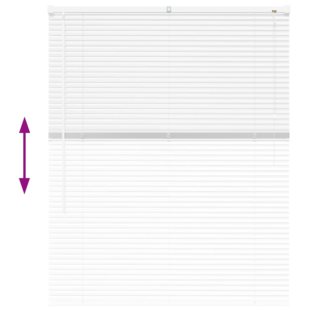 Raamblind met gordijnen Wit Aluminium is nu te koop bij PeponiXL, paradijselijk wonen!