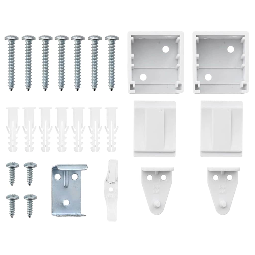 Raamblind met gordijnen Wit Aluminium is nu te koop bij PeponiXL, paradijselijk wonen!