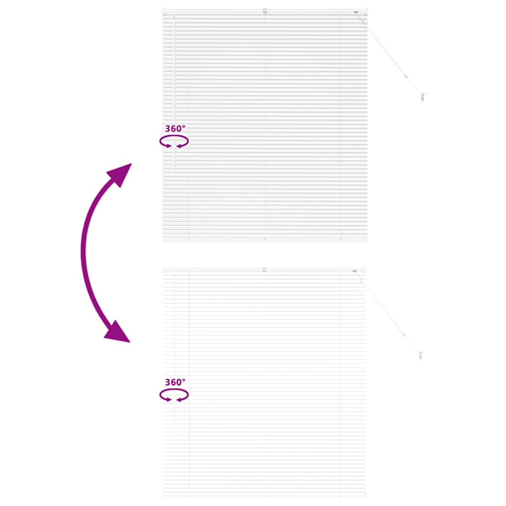Raamblind met gordijnen Wit Aluminium is nu te koop bij PeponiXL, paradijselijk wonen!