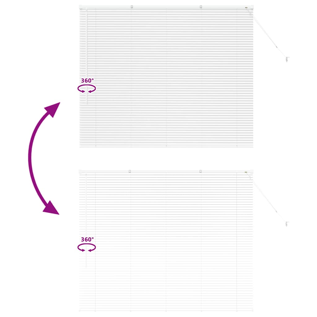 Venetiaanse Jaloezieën Wit 130 x 160 cm Aluminium is nu te koop bij PeponiXL, paradijselijk wonen!