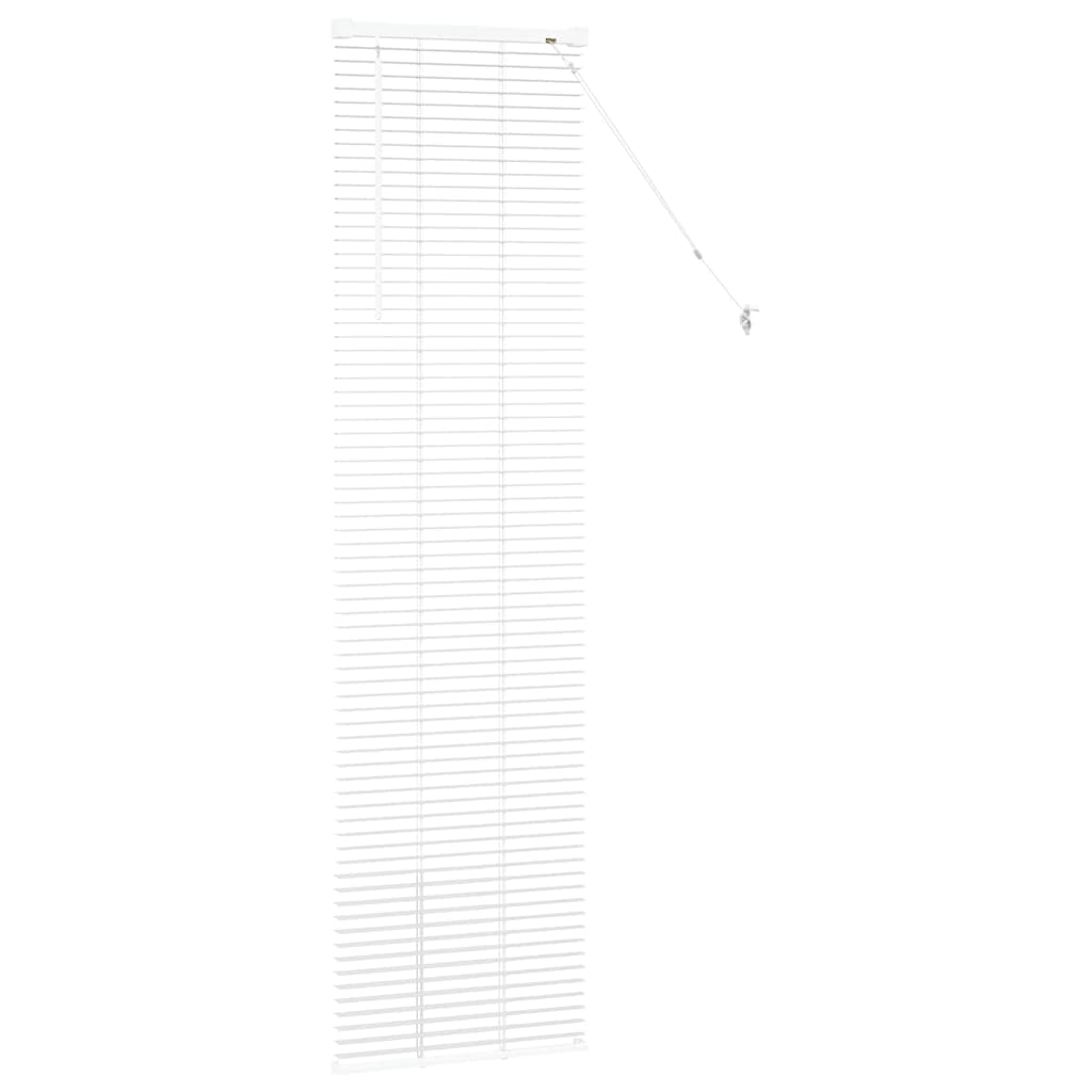 Raamblind met gordijnen Wit Aluminium is nu te koop bij PeponiXL, paradijselijk wonen!