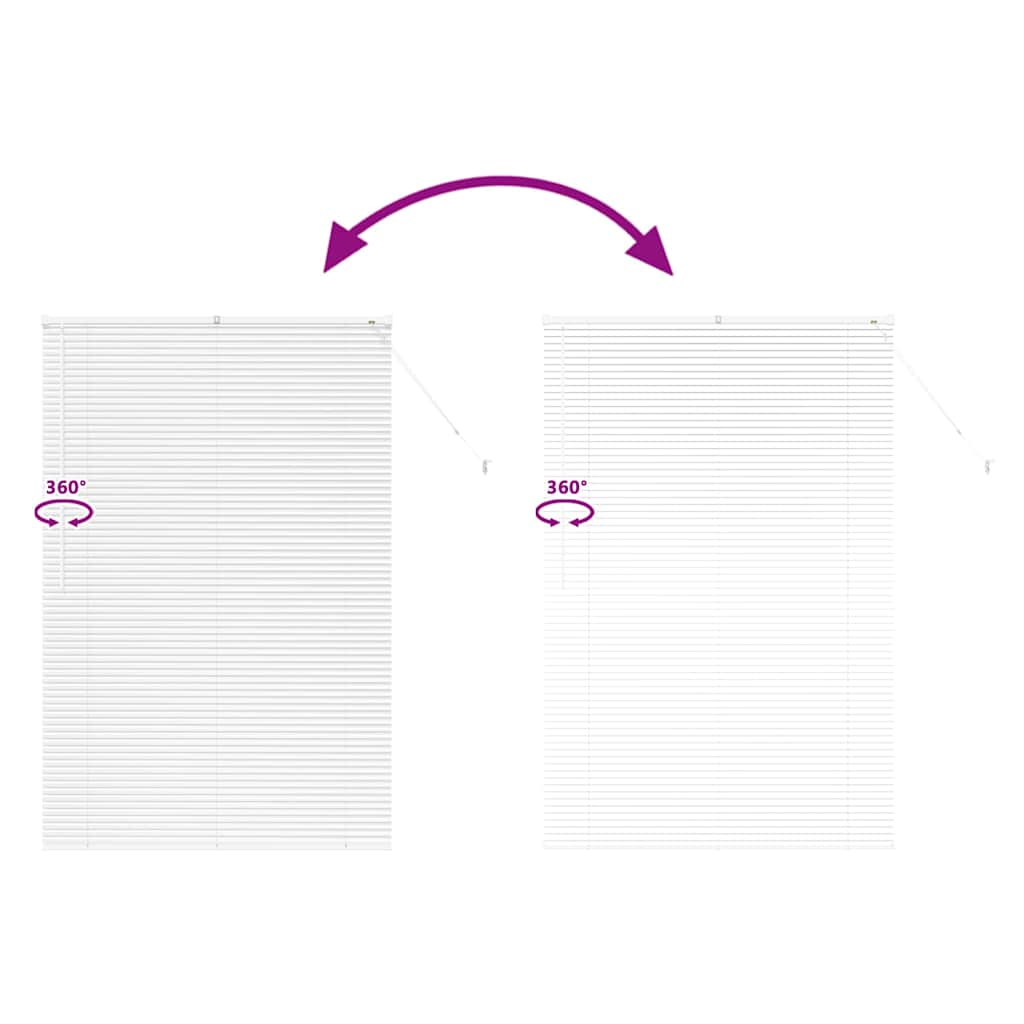 Raamblind met gordijnen Wit Aluminium is nu te koop bij PeponiXL, paradijselijk wonen!