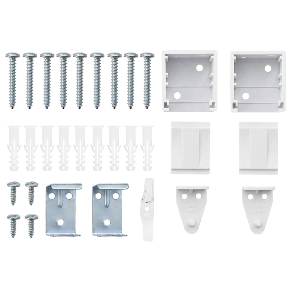 Raamblind met gordijnen Wit Aluminium is nu te koop bij PeponiXL, paradijselijk wonen!