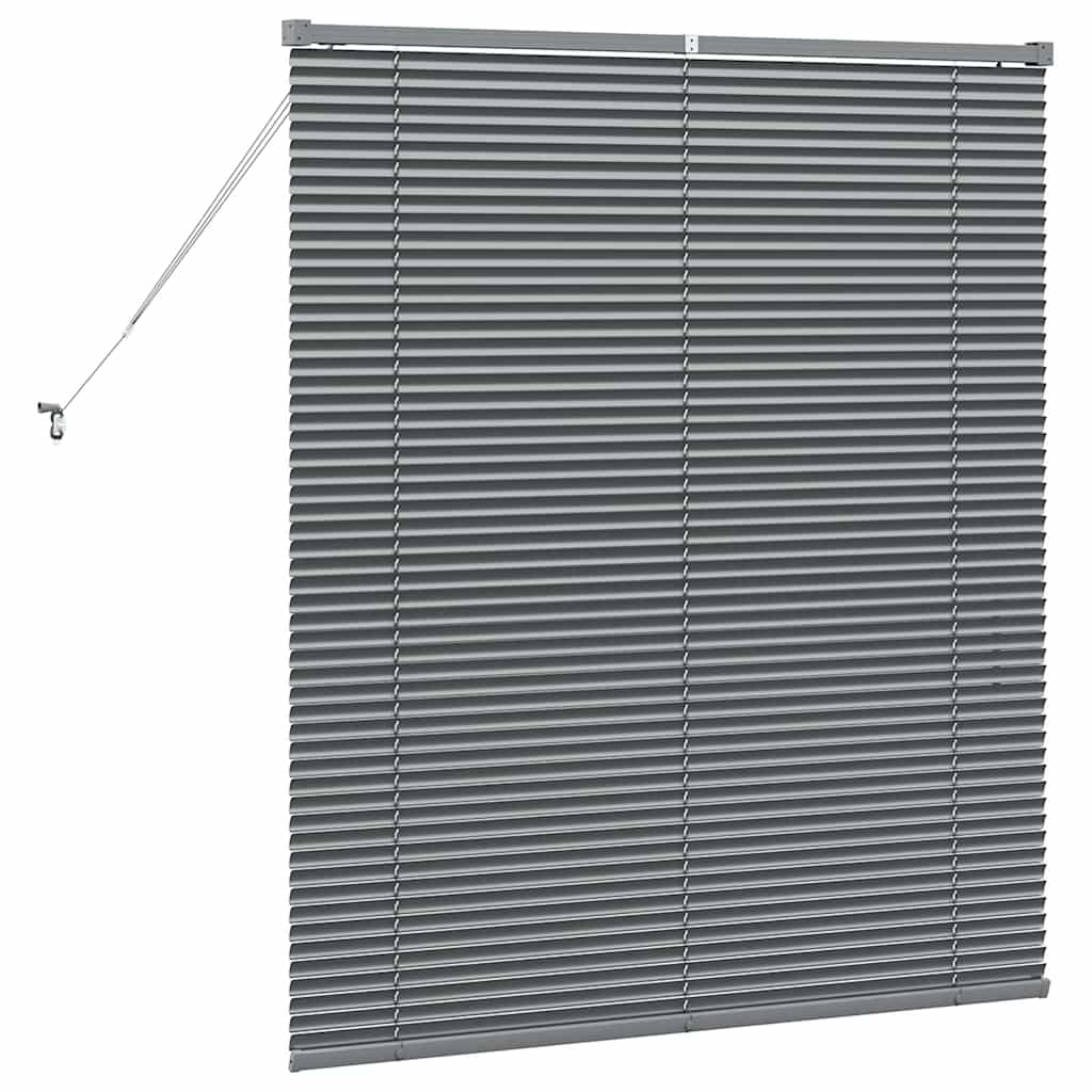 Venetiaanse Jaloezieën Donkergrijs 130 x 110 cm Aluminium is nu te koop bij PeponiXL, paradijselijk wonen!