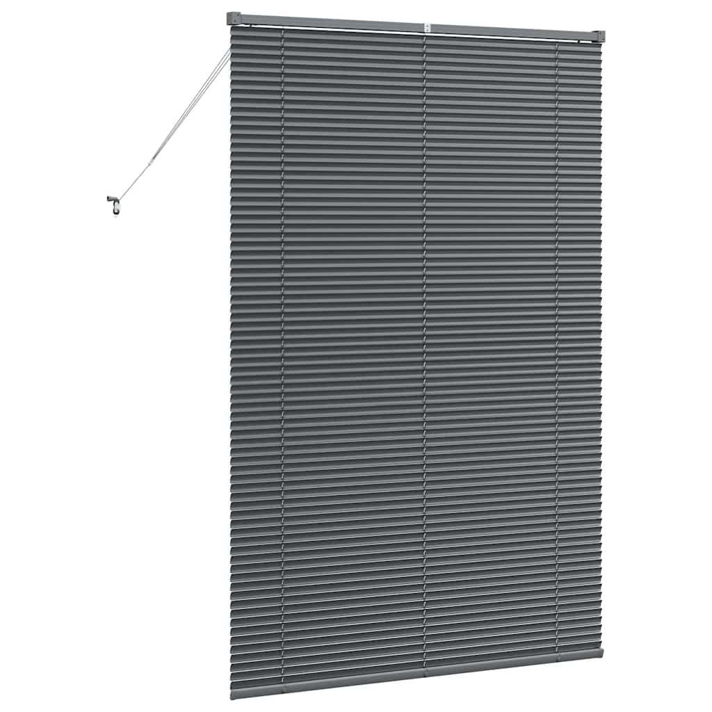 Raamblind met gordijnen Donkergrijs Aluminium is nu te koop bij PeponiXL, paradijselijk wonen!