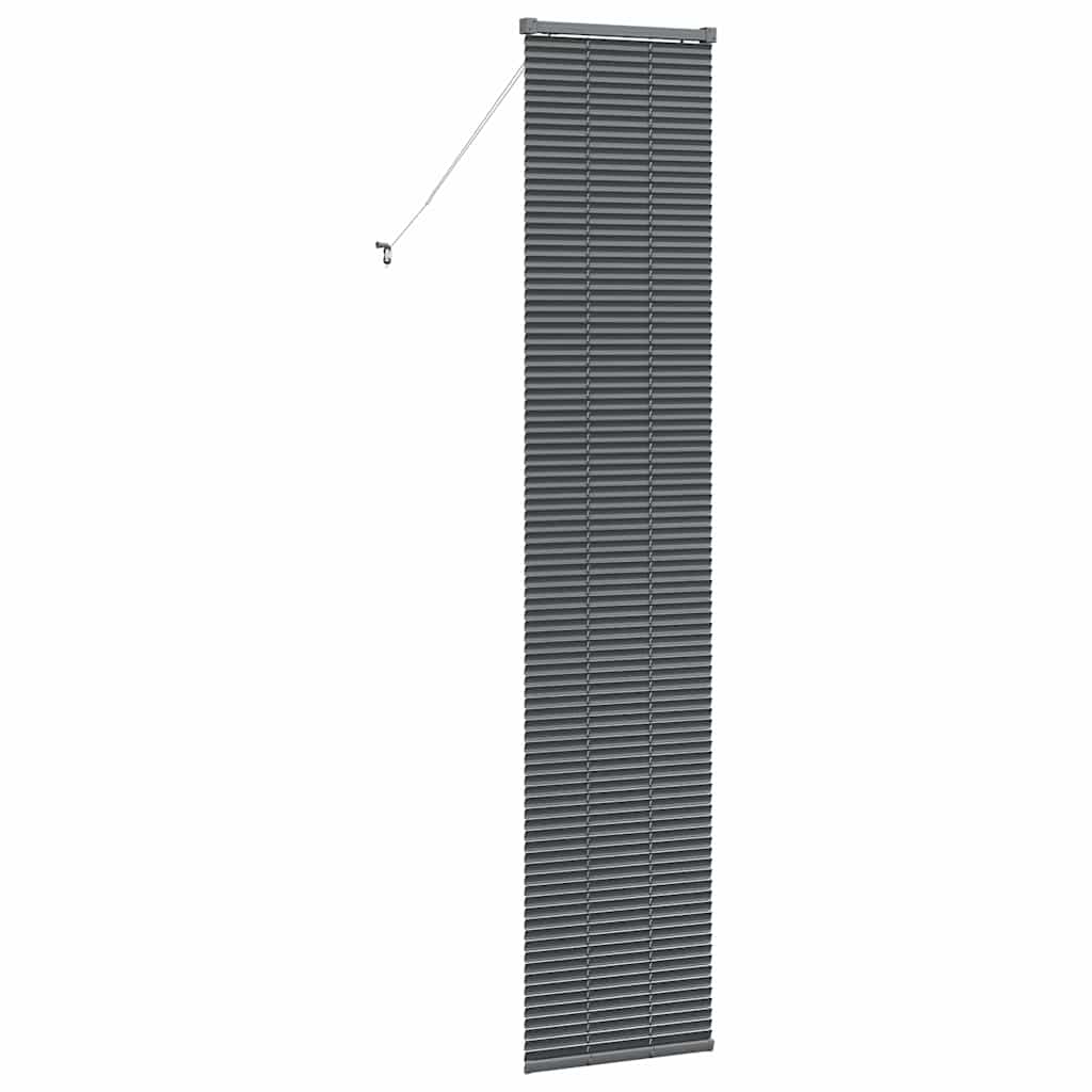 Raamblind met gordijnen Donkergrijs Aluminium is nu te koop bij PeponiXL, paradijselijk wonen!
