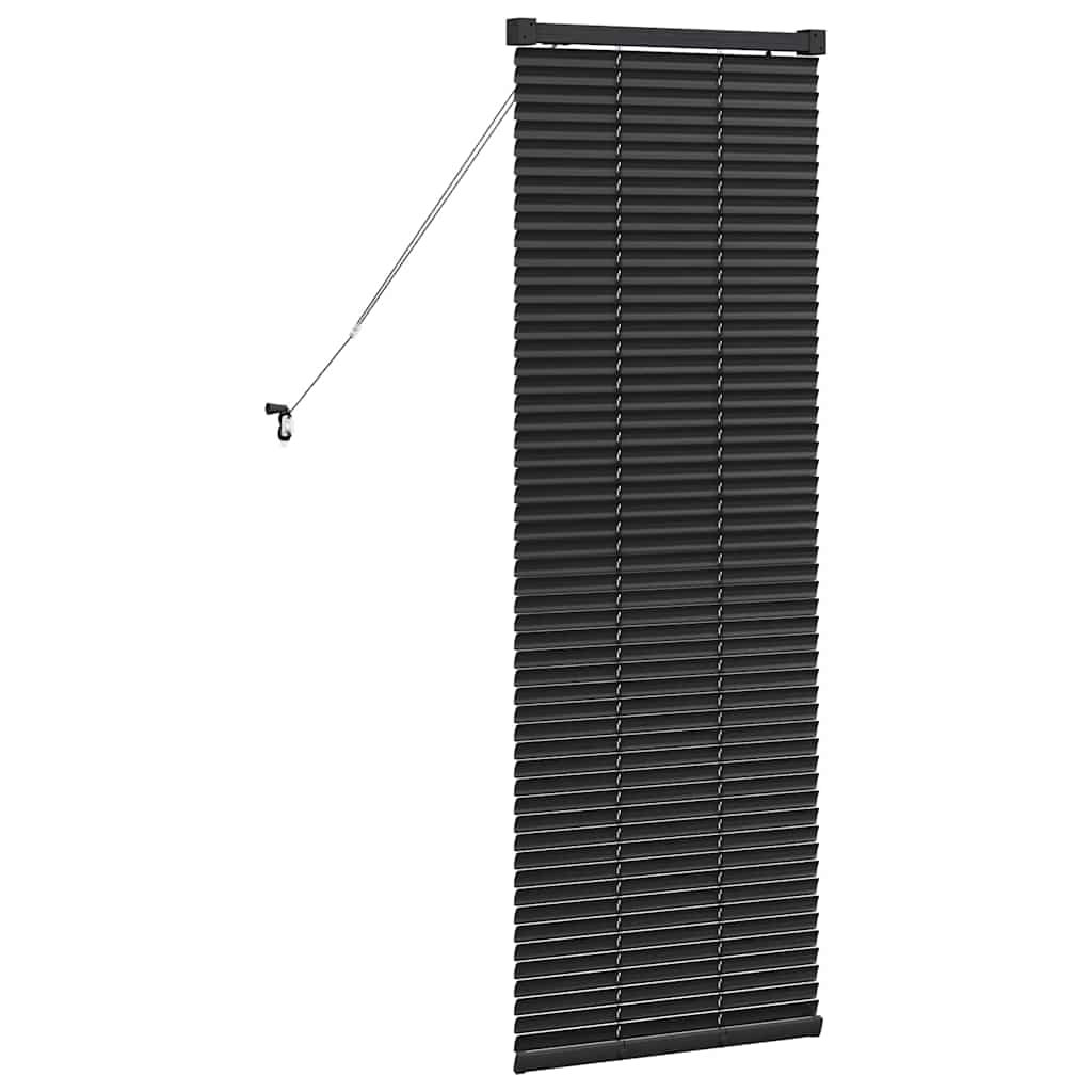 Raamblind met gordijnen Zwart Aluminium is nu te koop bij PeponiXL, paradijselijk wonen!