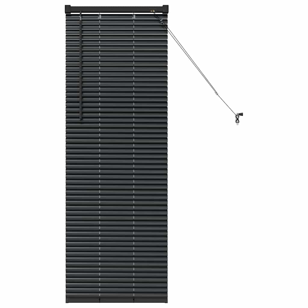 Raamblind met gordijnen Zwart Aluminium is nu te koop bij PeponiXL, paradijselijk wonen!