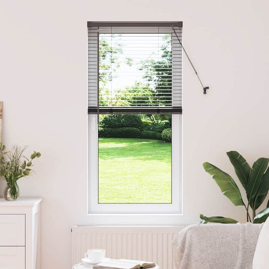 Raamblind met gordijnen Zwart Aluminium is nu te koop bij PeponiXL, paradijselijk wonen!