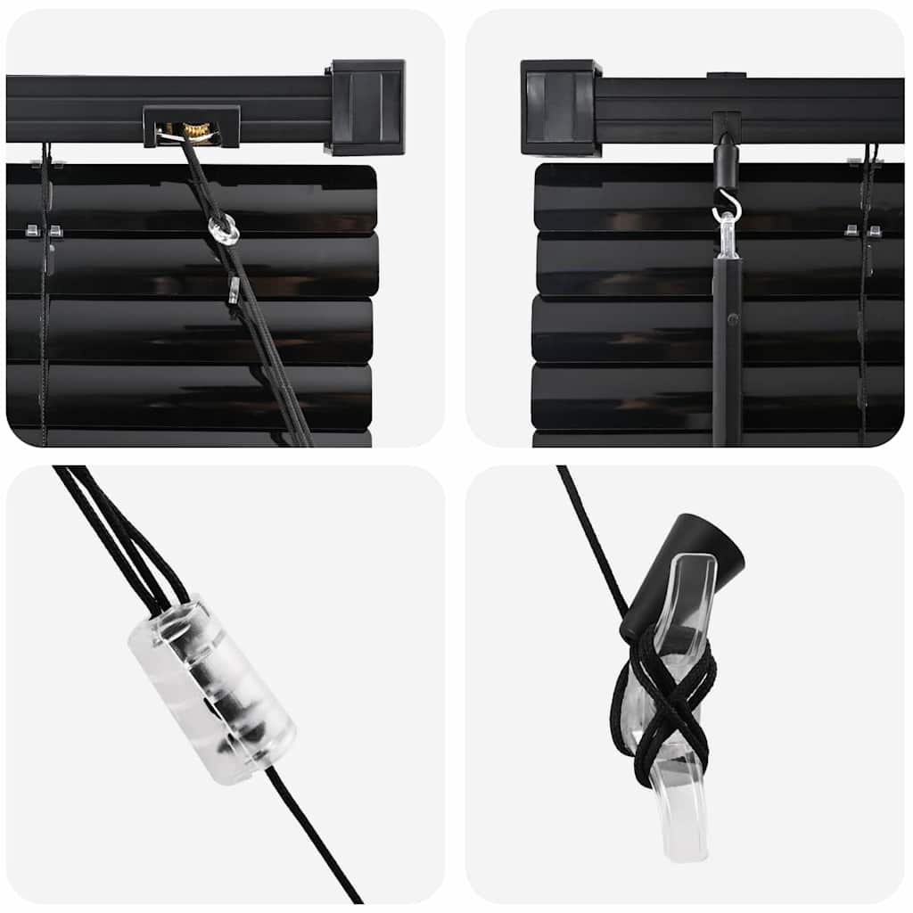 Venetiaanse Jaloezieën Zwart 130 x 100 cm Aluminium is nu te koop bij PeponiXL, paradijselijk wonen!