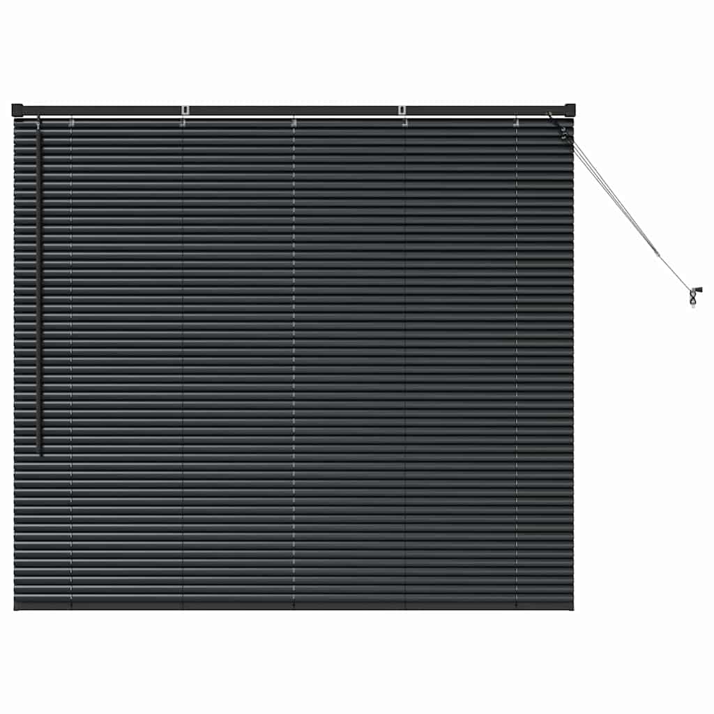 Raamblind met gordijnen Zwart Aluminium is nu te koop bij PeponiXL, paradijselijk wonen!