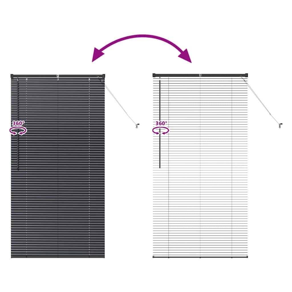 Venetiaanse Jaloezieën Zwart 175 x 85 cm Aluminium is nu te koop bij PeponiXL, paradijselijk wonen!