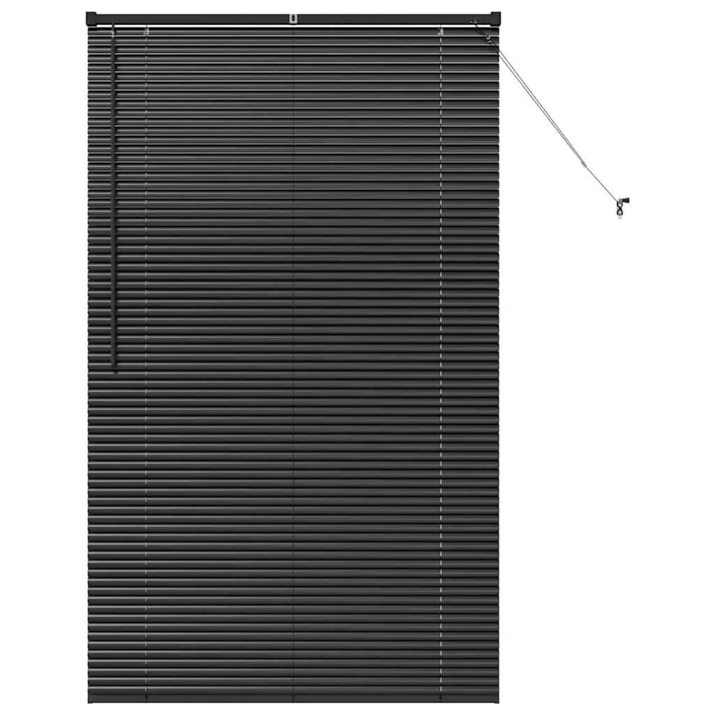 Raamblind met gordijnen Zwart Aluminium is nu te koop bij PeponiXL, paradijselijk wonen!