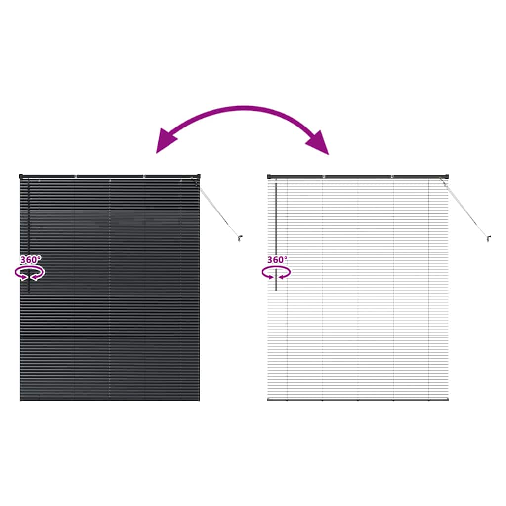 Venetiaanse Jaloezieën Zwart 175 x 145 cm Aluminium is nu te koop bij PeponiXL, paradijselijk wonen!