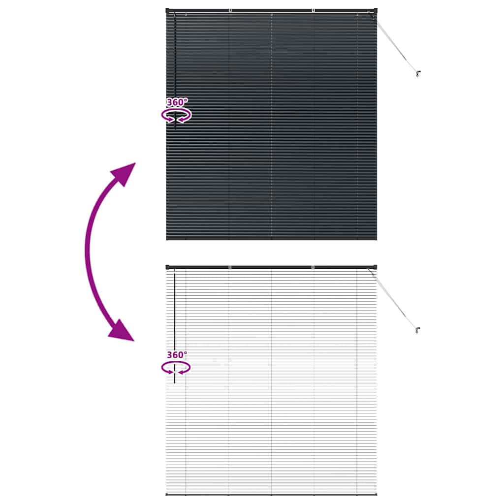 Venetiaanse Jaloezieën Zwart 175 x 160 cm Aluminium is nu te koop bij PeponiXL, paradijselijk wonen!