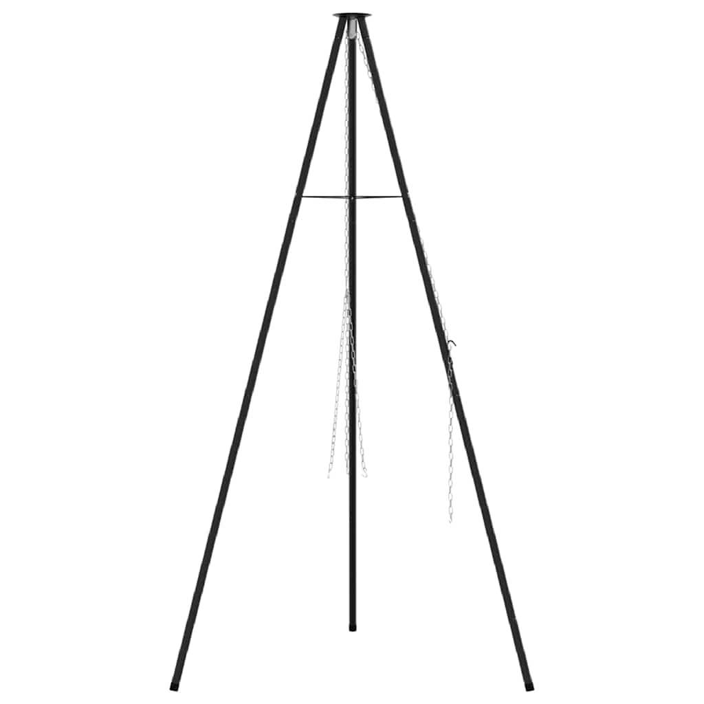 Kampvuur tripod Zwart 92 x 92 x 151,5 cm Staal is nu te koop bij PeponiXL, paradijselijk wonen!