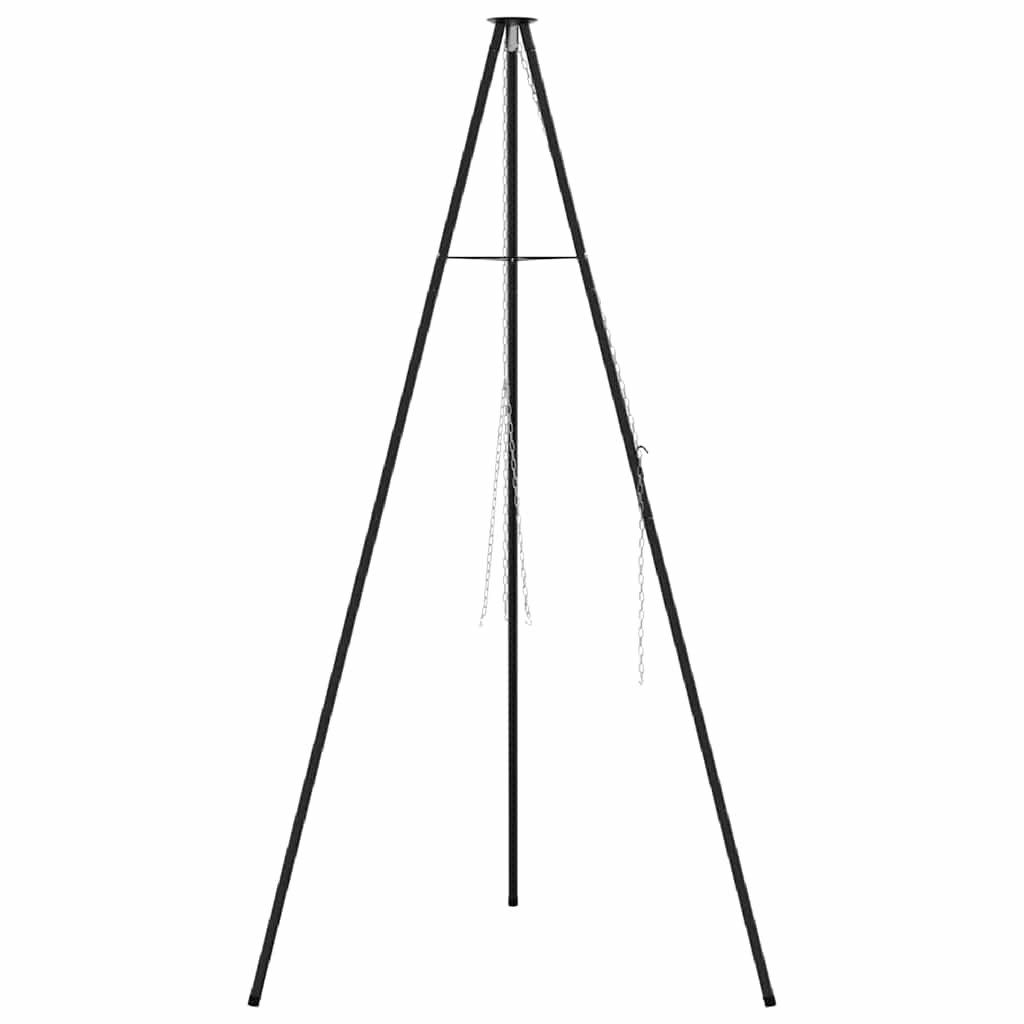 Kampvuur tripod Zwart 92 x 92 x 191,5 cm Staal is nu te koop bij PeponiXL, paradijselijk wonen!