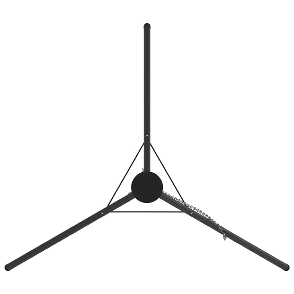 Kampvuur tripod 2 pcs Zwart Staal is nu te koop bij PeponiXL, paradijselijk wonen!
