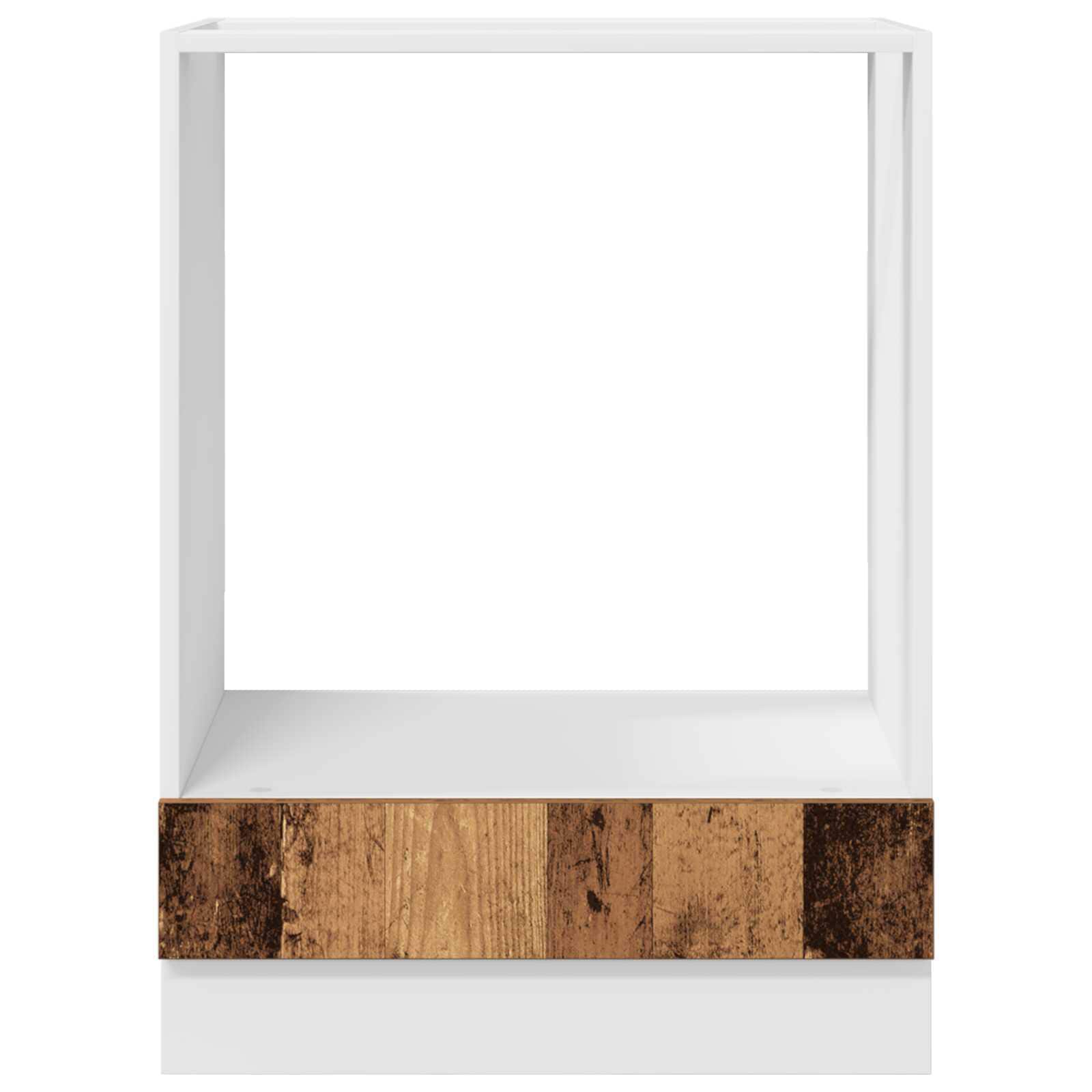 Hangkast met opslag Oudhout 60 x 46 x 81,5 cm Bewerkt hout is nu te koop bij PeponiXL, paradijselijk wonen!