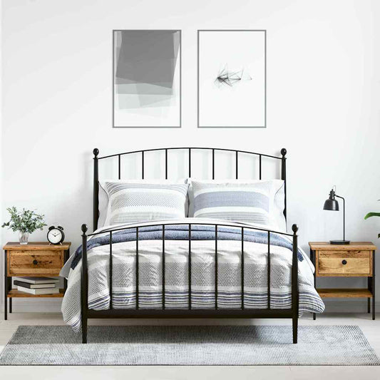 Nachtkastje met lade 2 pcs Oud hout 40 x 42 x 45 cm is nu te koop bij PeponiXL, paradijselijk wonen!