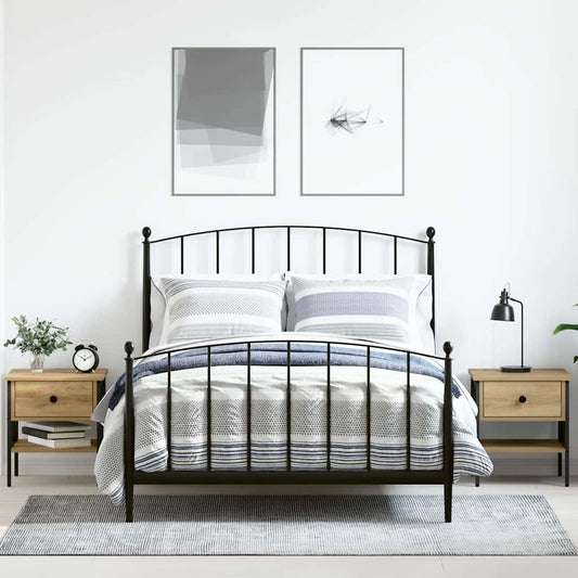 Nachtkastje 2 pcs artisanaal eikenkleurig 40 x 42 x 45 cm is nu te koop bij PeponiXL, paradijselijk wonen!