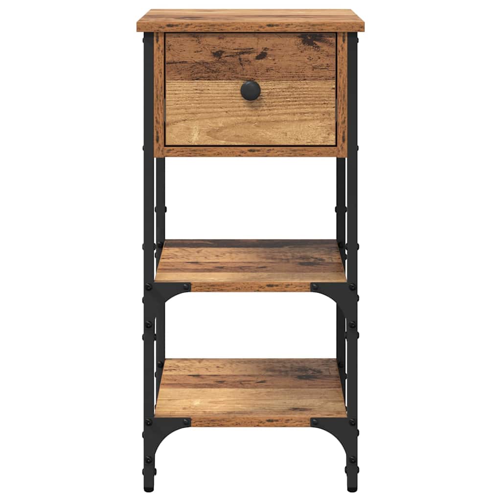 Nachtkastje 2 pcs Bruin 33,5 x 36 x 70 cm Geconstrueerd hout is nu te koop bij PeponiXL, paradijselijk wonen!