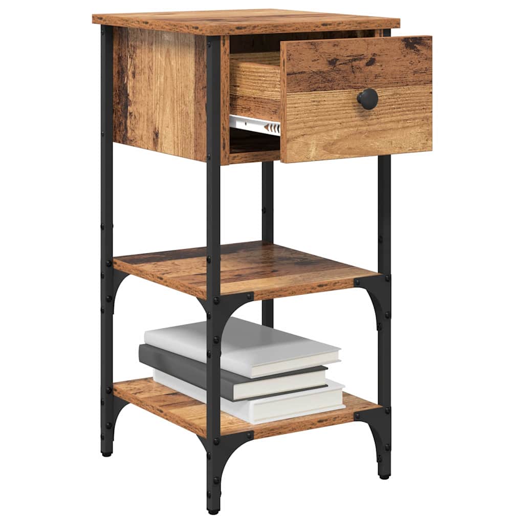Nachtkastje 2 pcs Bruin 33,5 x 36 x 70 cm Geconstrueerd hout is nu te koop bij PeponiXL, paradijselijk wonen!