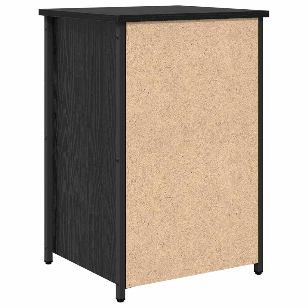 Nachtkastje met lade 2 pcs Zwart Eiken 40 x 36 x 60 cm is nu te koop bij PeponiXL, paradijselijk wonen!