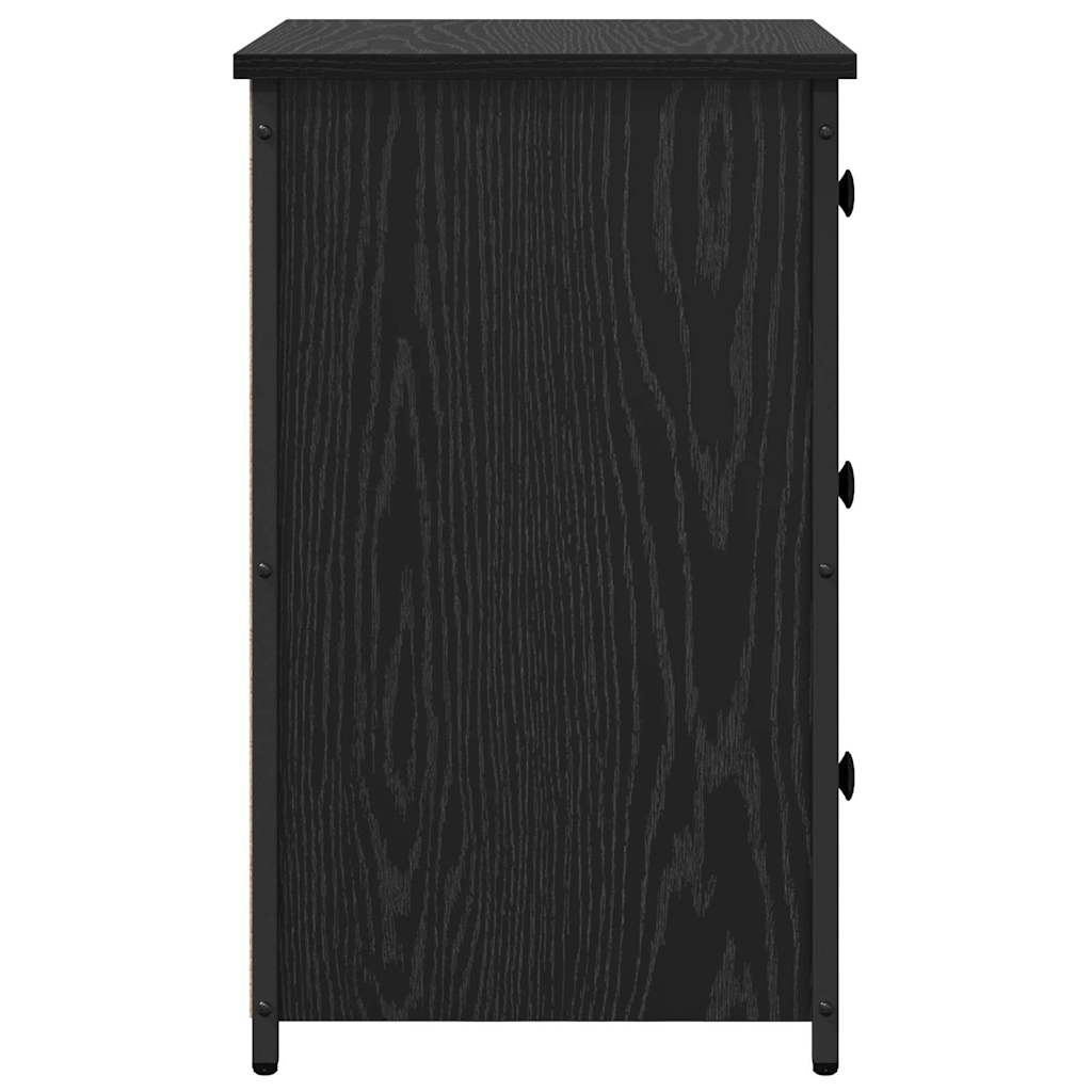 Nachtkastje met lade 2 pcs Zwart Eiken 40 x 36 x 60 cm is nu te koop bij PeponiXL, paradijselijk wonen!