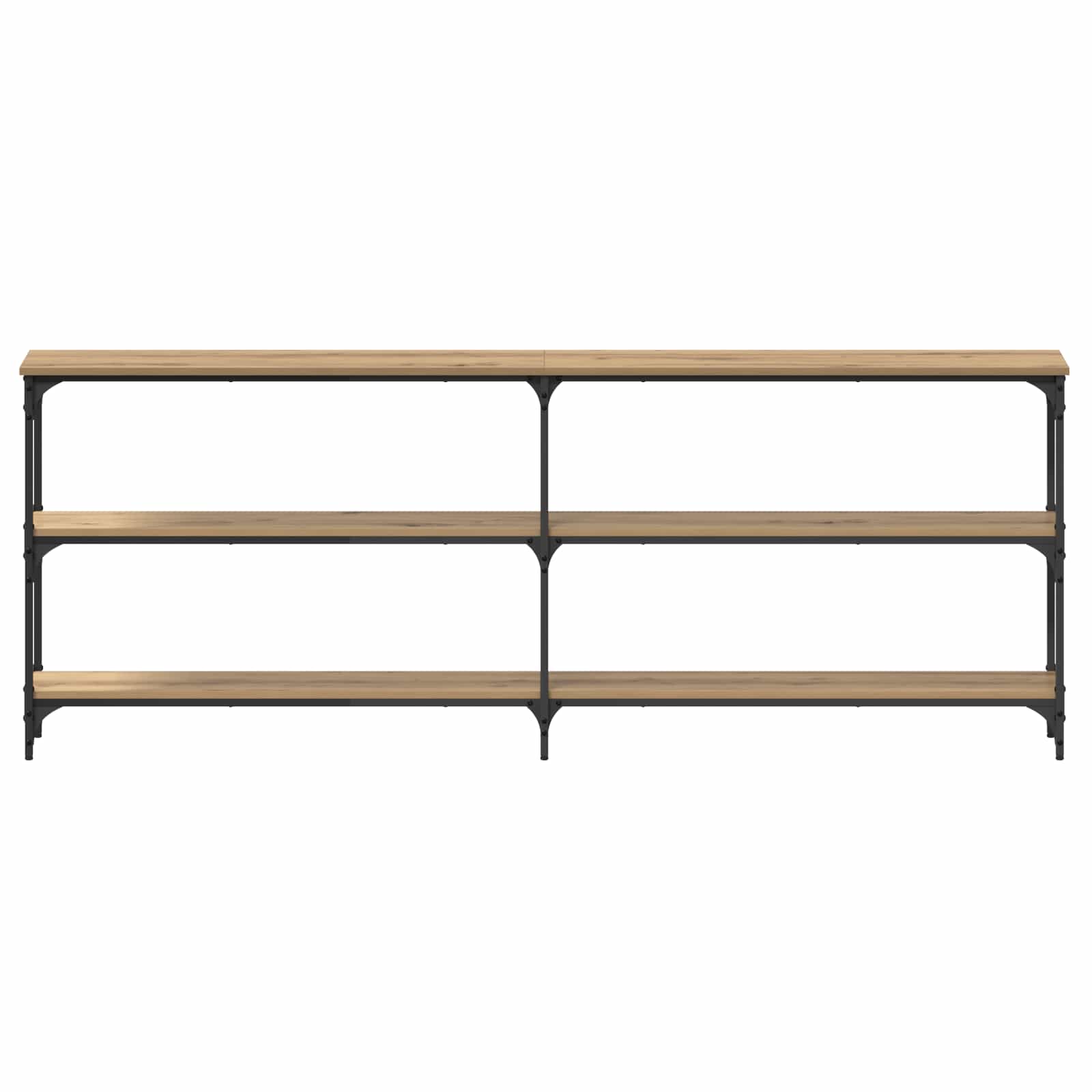 Wandtafel artisanaal eikenkleurig 200 x 29 x 75 cm is nu te koop bij PeponiXL, paradijselijk wonen!