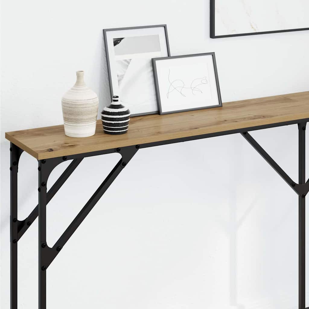 Wandtafel artisanaal eikenkleurig 180 x 23 x 75 cm is nu te koop bij PeponiXL, paradijselijk wonen!