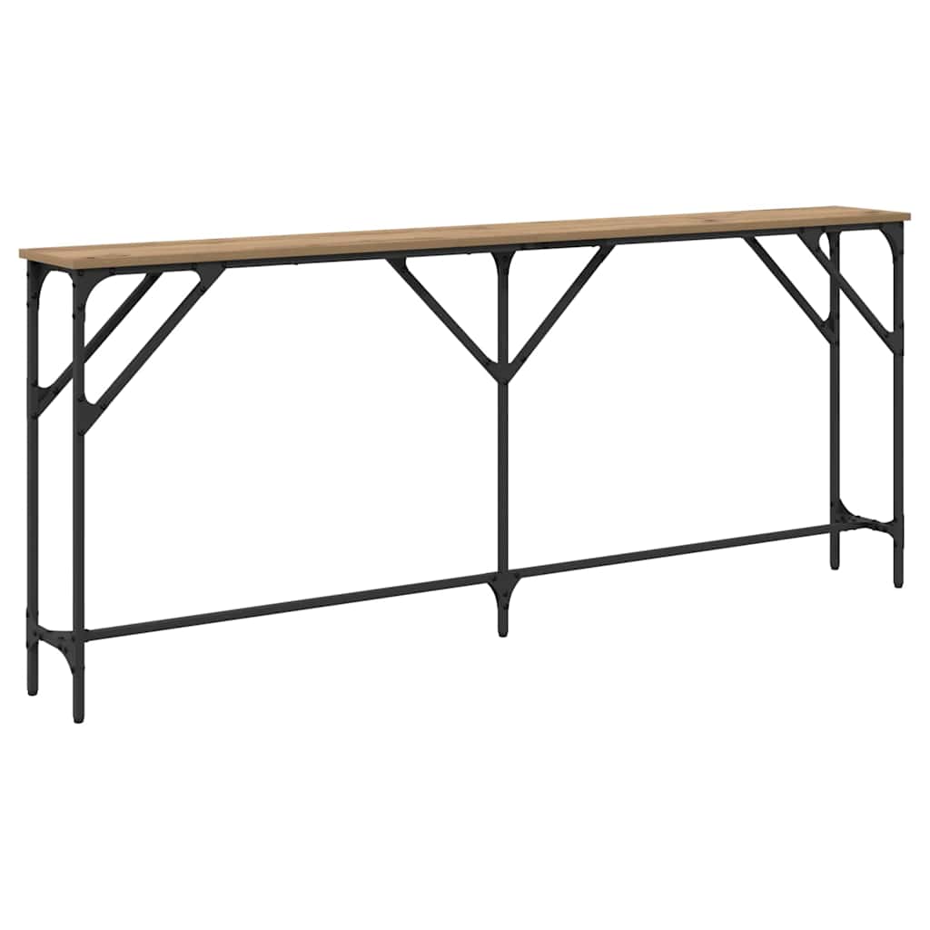 Wandtafel artisanaal eikenkleurig 180 x 23 x 75 cm is nu te koop bij PeponiXL, paradijselijk wonen!