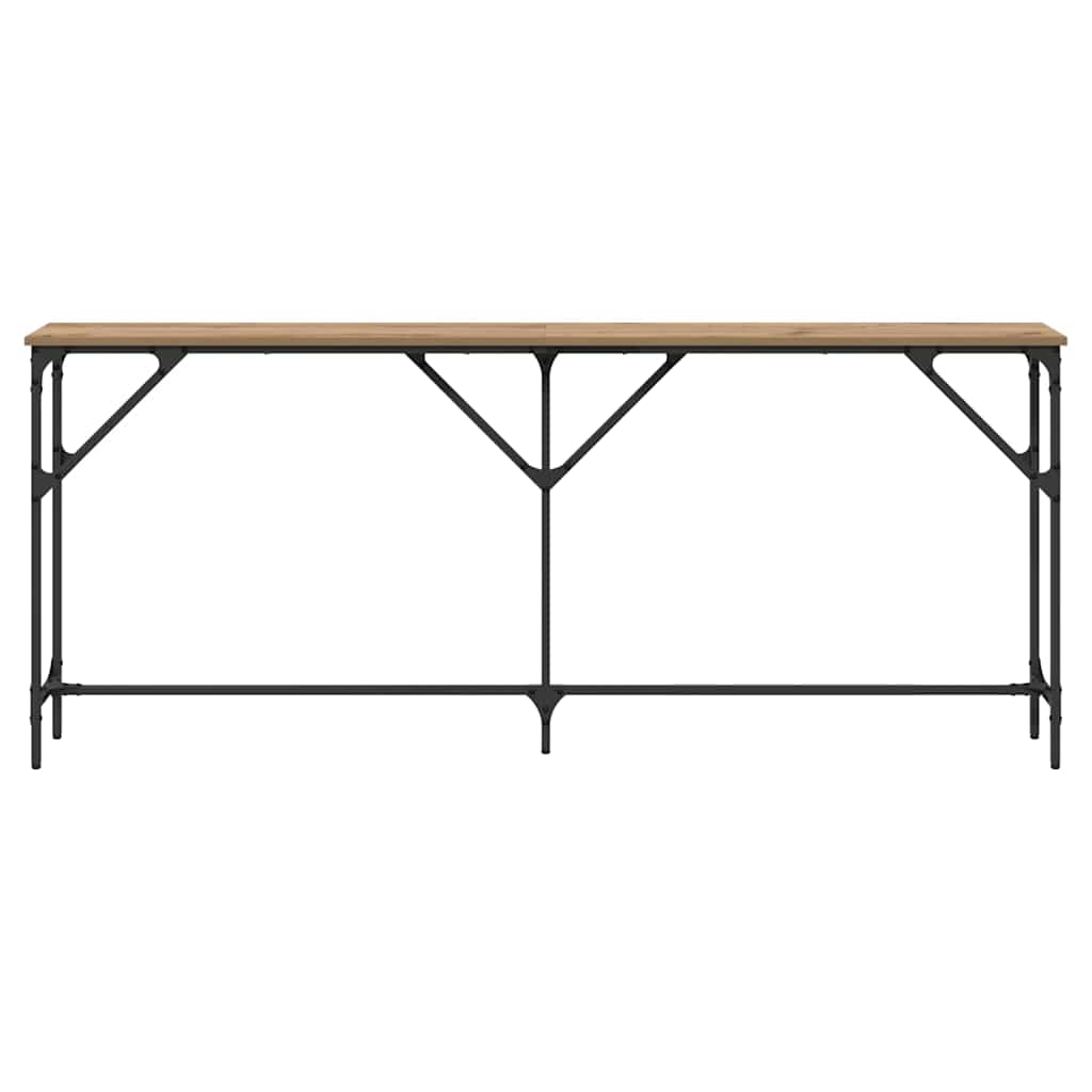 Wandtafel artisanaal eikenkleurig 180 x 23 x 75 cm is nu te koop bij PeponiXL, paradijselijk wonen!