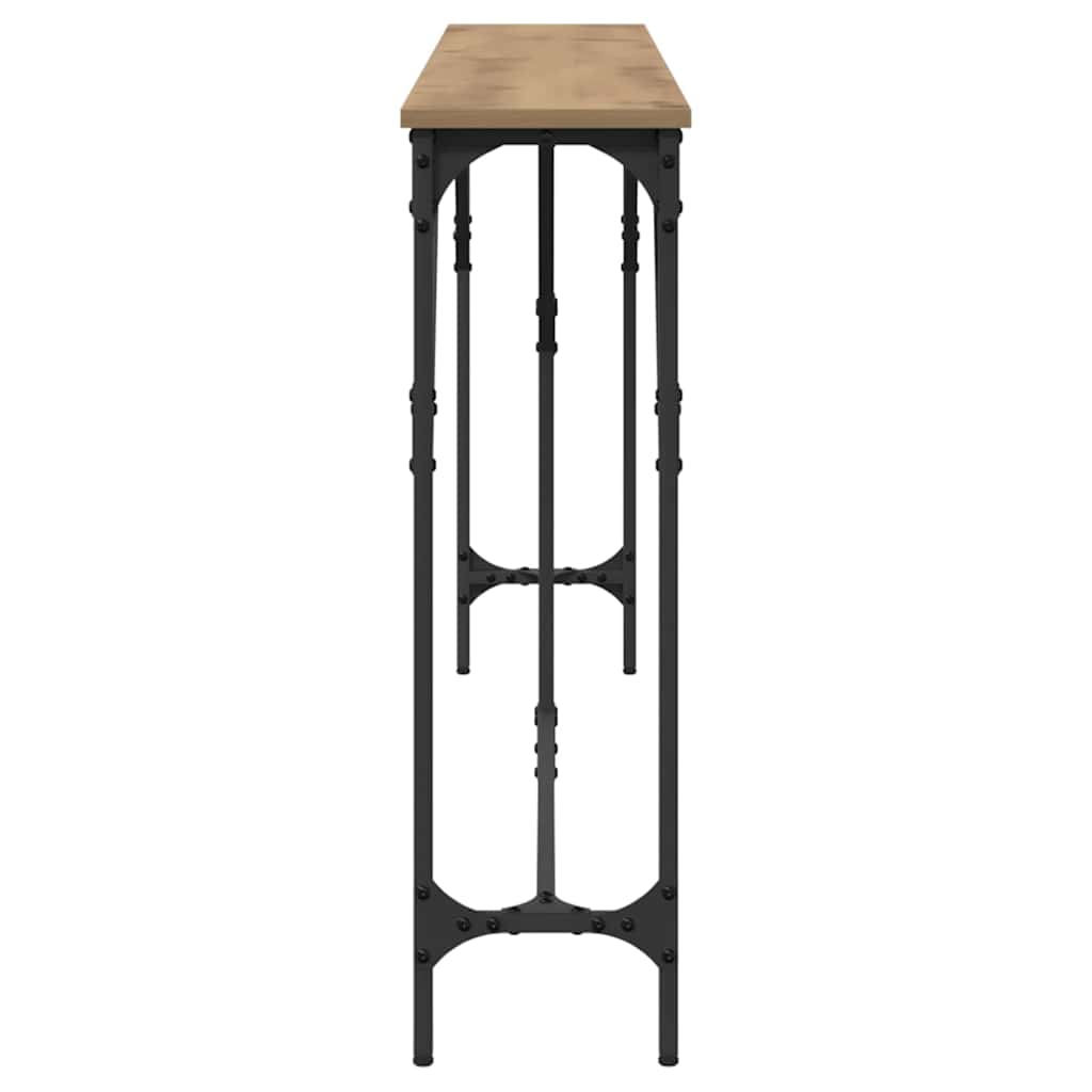 Wandtafel artisanaal eikenkleurig 180 x 23 x 75 cm is nu te koop bij PeponiXL, paradijselijk wonen!