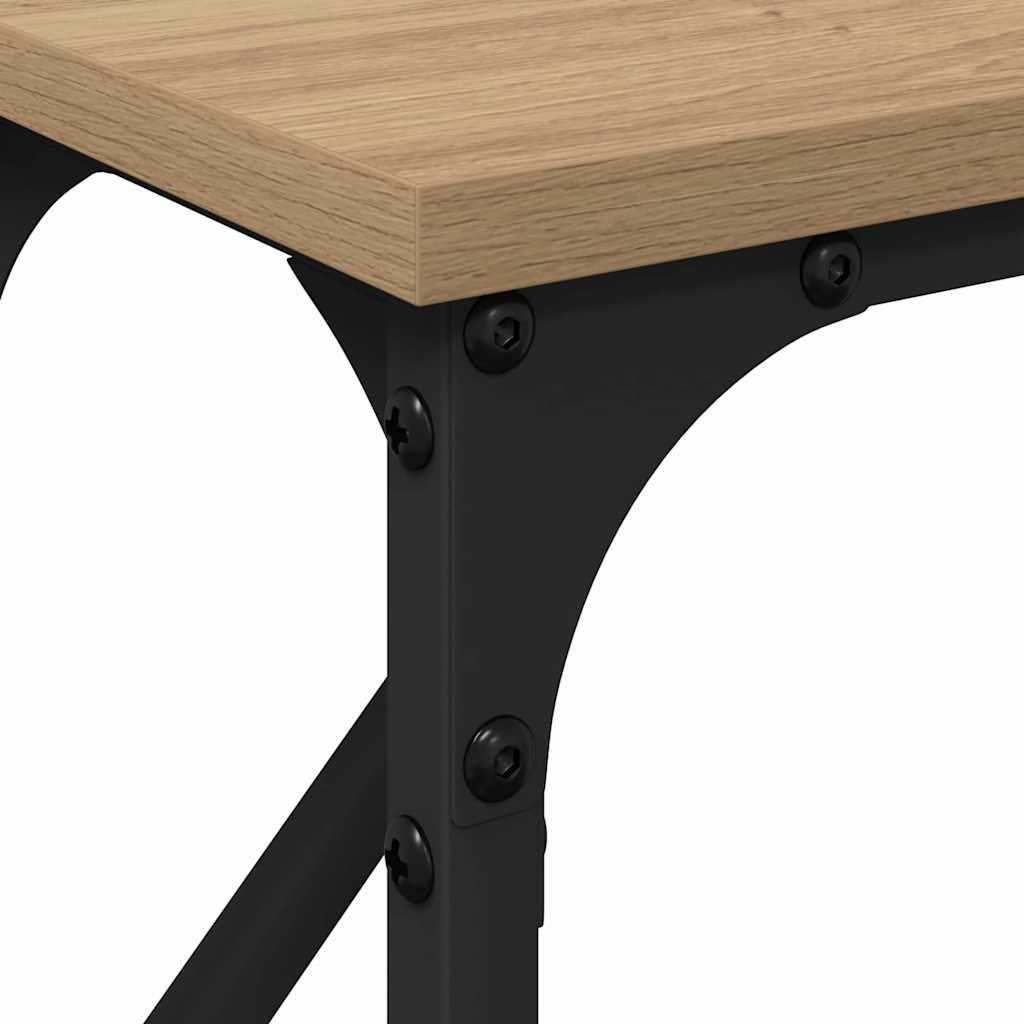 Wandtafel artisanaal eikenkleurig 140 x 23 x 75 cm is nu te koop bij PeponiXL, paradijselijk wonen!