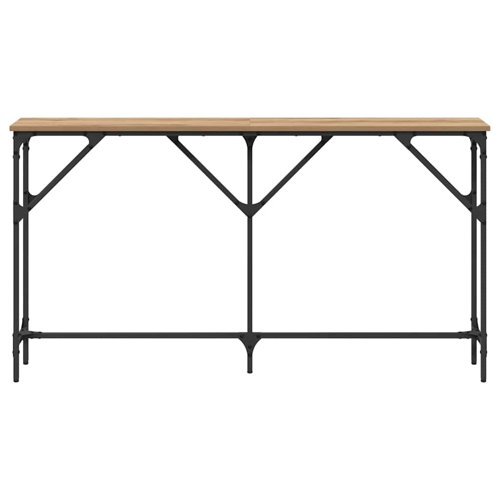 Wandtafel artisanaal eikenkleurig 140 x 23 x 75 cm is nu te koop bij PeponiXL, paradijselijk wonen!