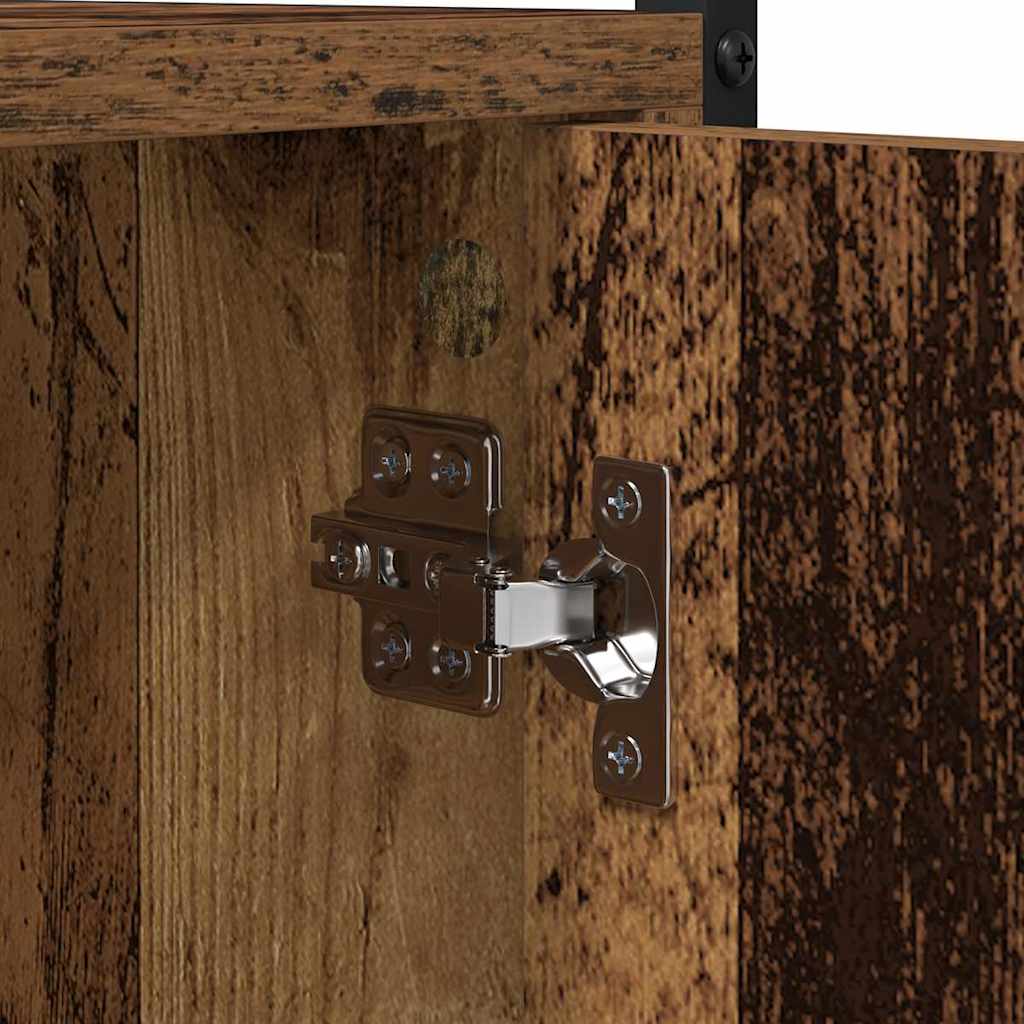 Wasmachinekast Oudhout 68 x 48,5 x 194 cm Bewerkt hout is nu te koop bij PeponiXL, paradijselijk wonen!