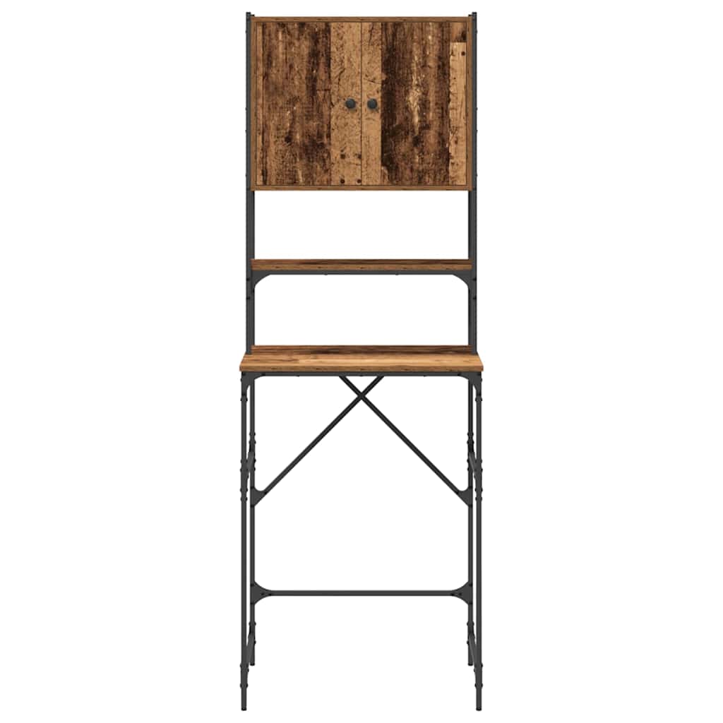 Wasmachinekast Oudhout 68 x 48,5 x 194 cm Bewerkt hout is nu te koop bij PeponiXL, paradijselijk wonen!